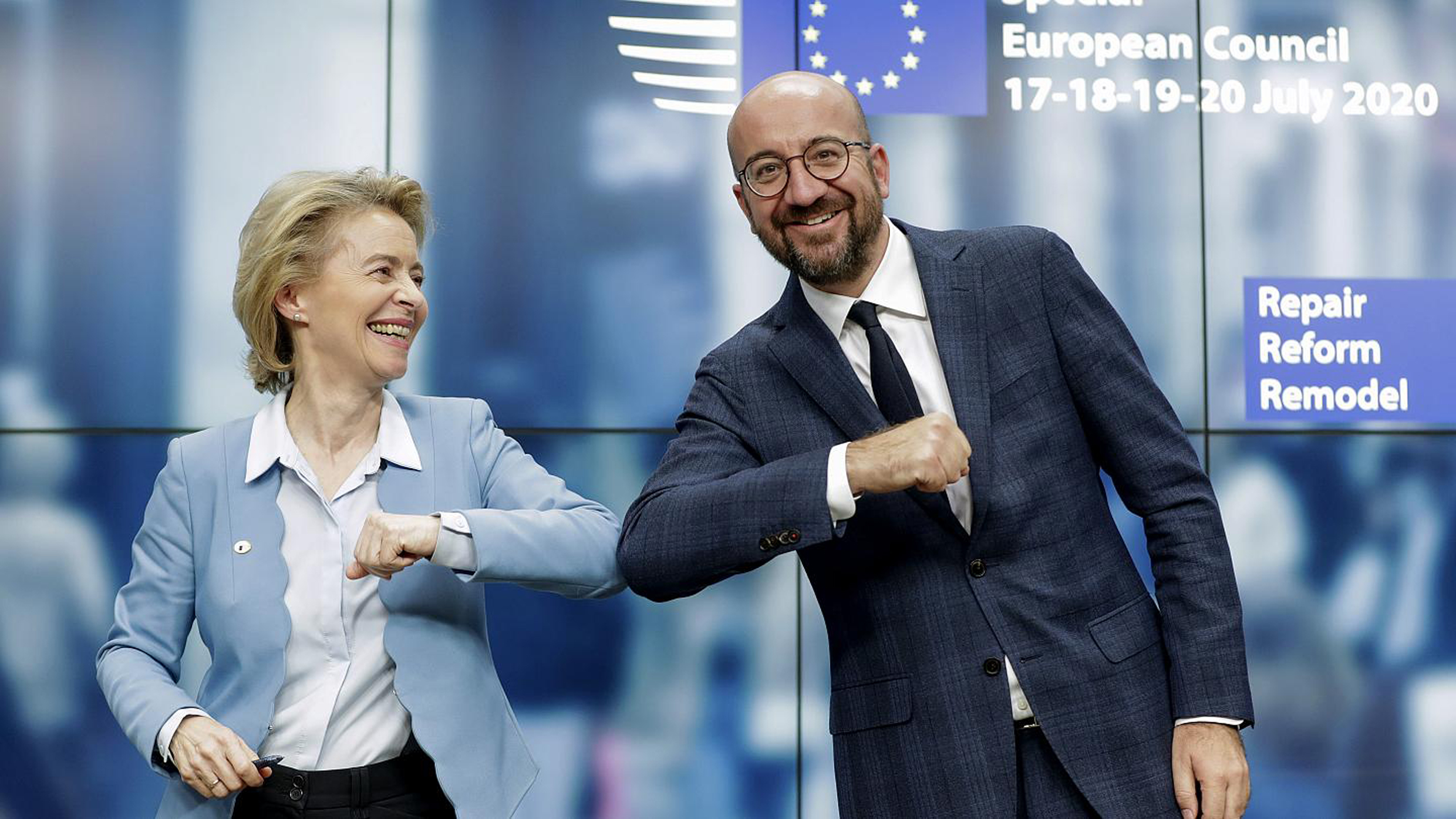 ventdouxprod 2020 European Commission President Ursula von der Leyen and European Council President Charles Michel reject African economic refugees